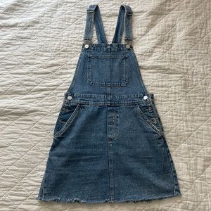 denim overalls dress